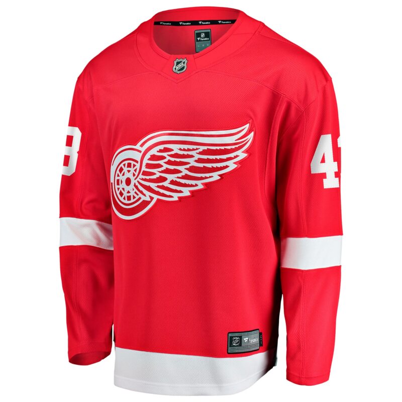 Petr Mrazek Detroit Red Wings Home Breakaway Jersey - Red - Image 2