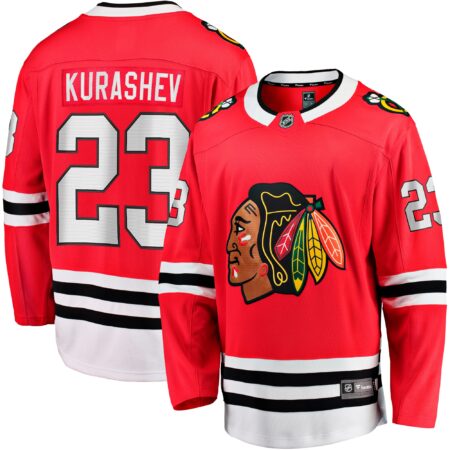 Philipp Kurashev Chicago Blackhawks Home Breakaway Player Jersey - Red