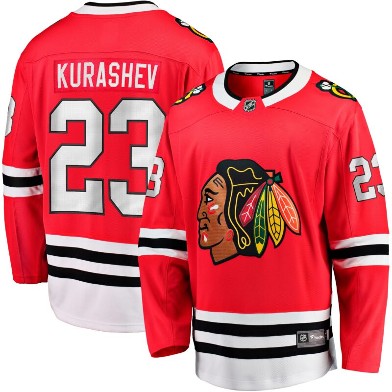 Philipp Kurashev Chicago Blackhawks Home Breakaway Player Jersey - Red