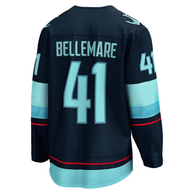 Pierre-Edouard Bellemare Seattle Kraken Home Breakaway Player Jersey - Deep Sea Blue - Image 3