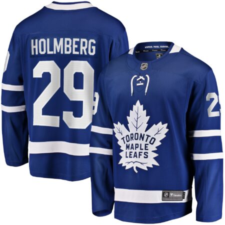 Pontus Holmberg Toronto Maple Leafs Home Premier Breakaway Player Jersey - Blue
