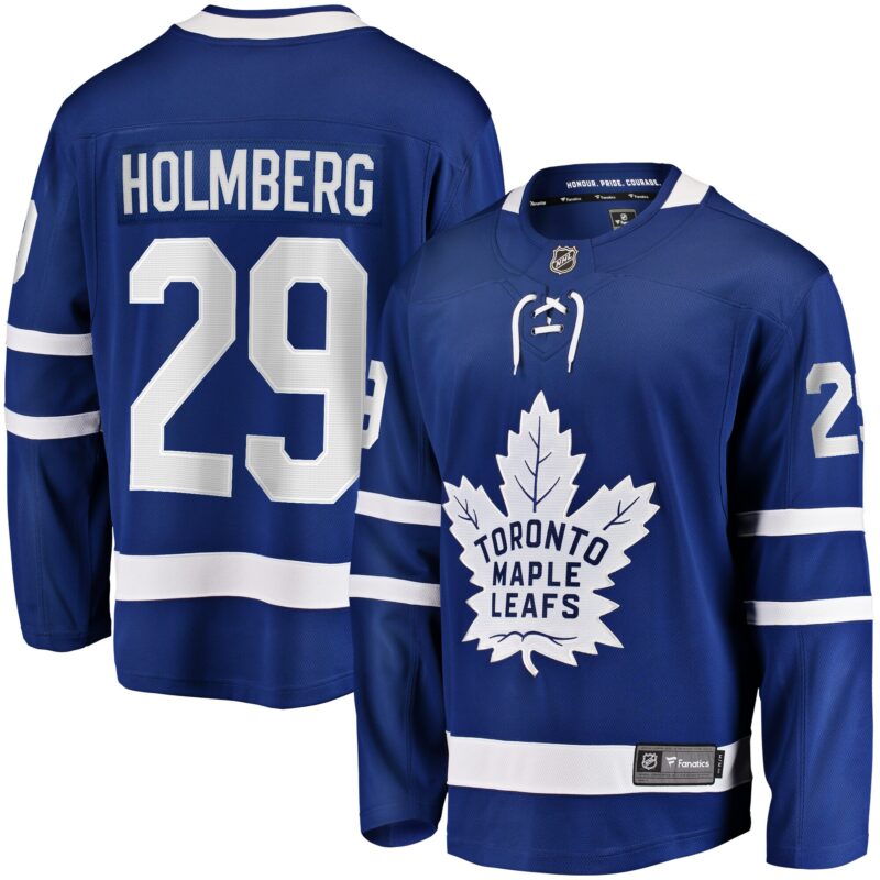 Pontus Holmberg Toronto Maple Leafs Home Premier Breakaway Player Jersey - Blue