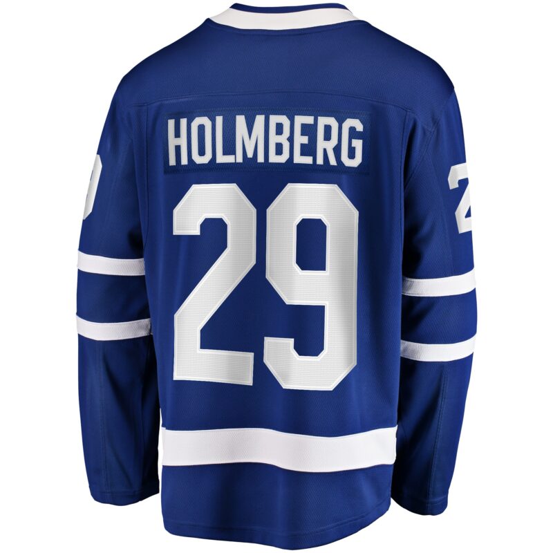Pontus Holmberg Toronto Maple Leafs Home Premier Breakaway Player Jersey - Blue - Image 3
