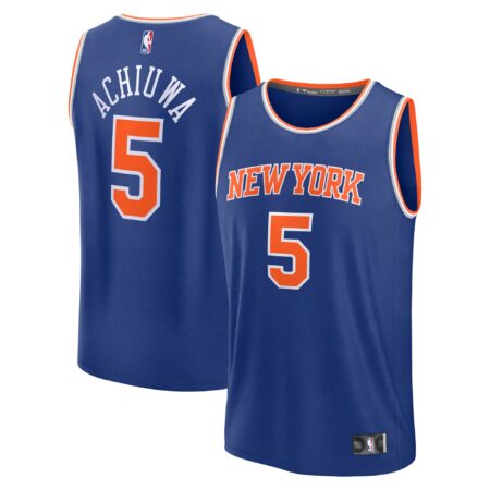 Precious Achiuwa New York Knicks Fast Break Player Jersey - Icon Edition - Blue