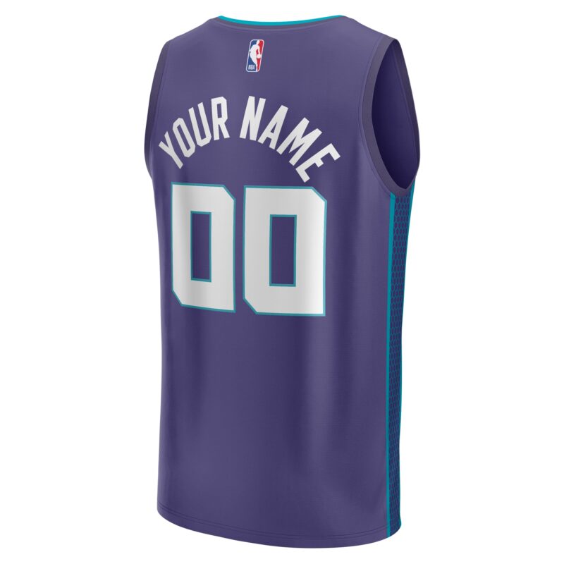 Charlotte Hornets Fast Break Custom Jersey - Purple - Statement Edition - Image 3