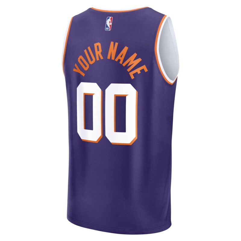 Phoenix Suns Fast Break Custom Jersey - Icon Edition - Purple - Image 3
