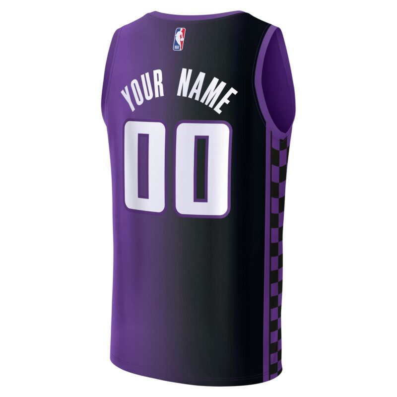 Sacramento Kings Fast Break Custom Jersey - Statement Edition - Purple - Image 3