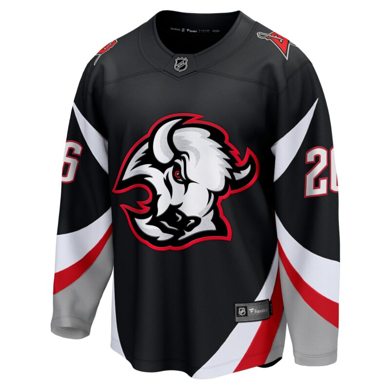 Rasmus Dahlin Buffalo Sabres Alternate Premier Breakaway Player Jersey - Black - Image 2