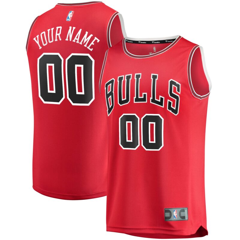 Chicago Bulls Fast Break Custom Jersey Red - Icon Edition