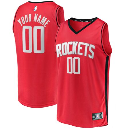Houston Rockets Fast Break Custom Jersey - Icon Edition – Red
