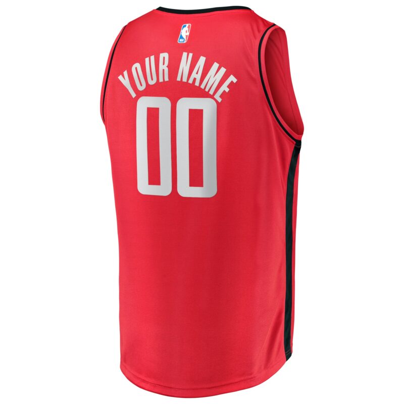 Houston Rockets Fast Break Custom Jersey - Icon Edition – Red - Image 3