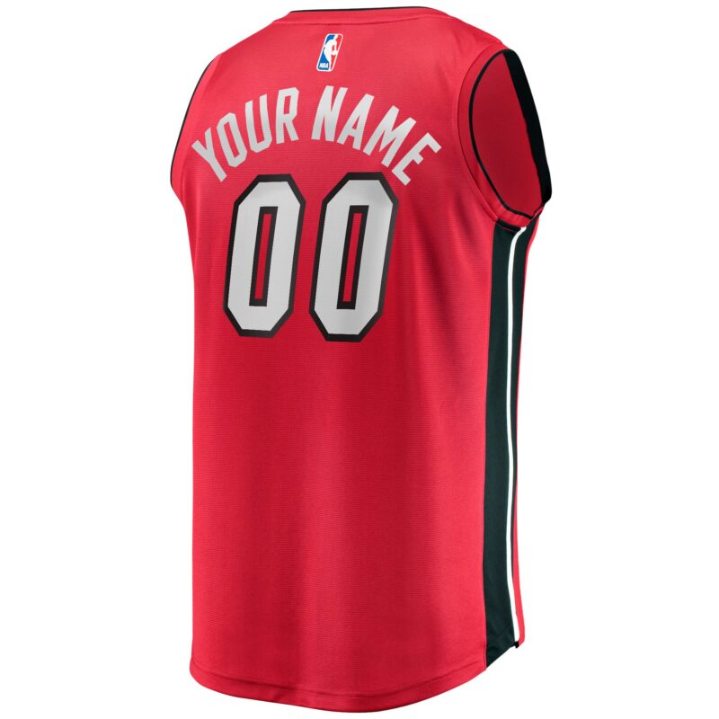 Miami Heat Fast Break Custom Jersey - Red - Statement Edition - Image 3