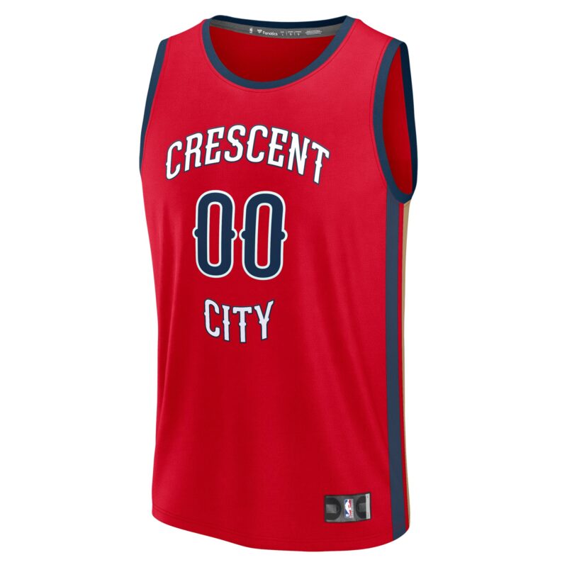 New Orleans Pelicans Fast Break Custom Jersey - Statement Edition - Red - Image 2