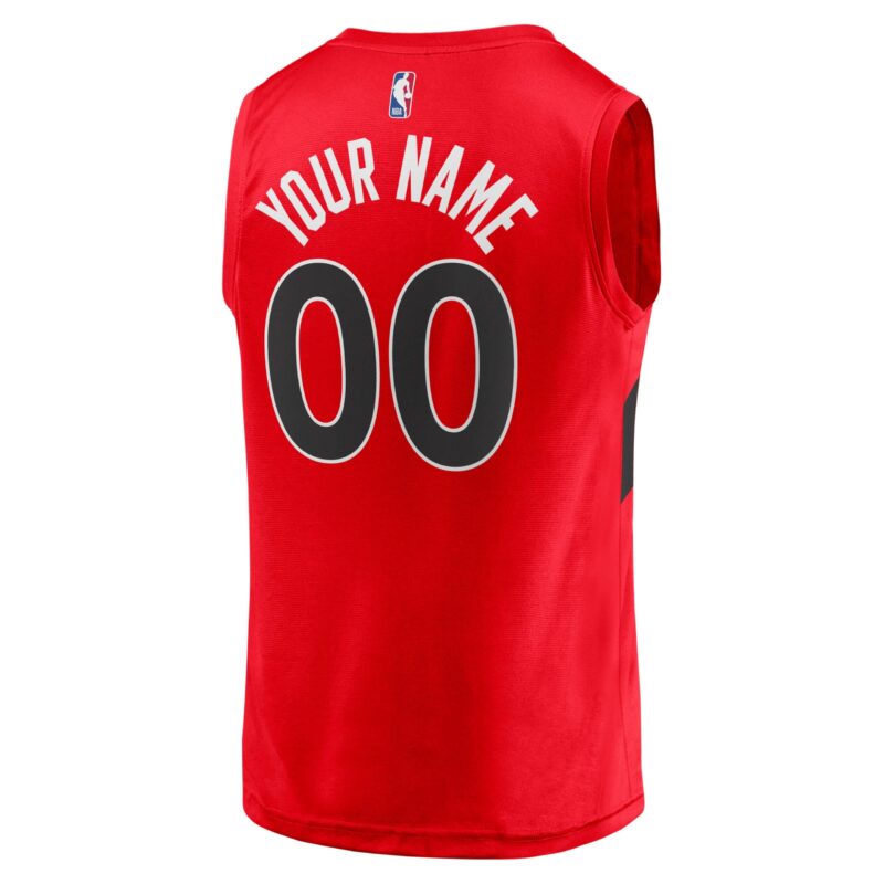 Toronto Raptors Fast Break Custom Jersey - Icon Edition - Red - Image 3