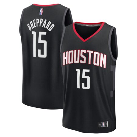 Reed Sheppard Houston Rockets Fast Break Player Jersey - Statement Edition - Black