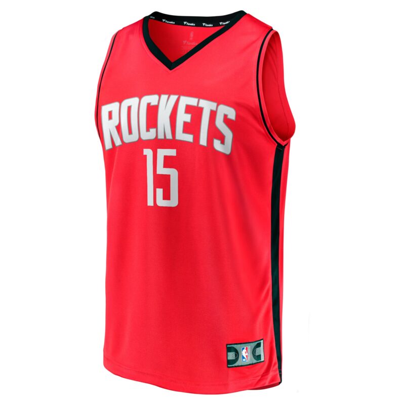 Reed Sheppard Houston Rockets 2024 Basketball Draft Fast Break Player Jersey - Icon Edition - Red - Image 2