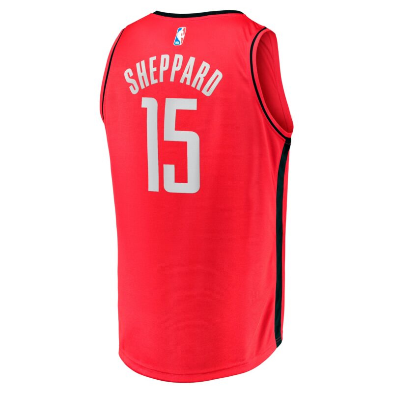 Reed Sheppard Houston Rockets 2024 Basketball Draft Fast Break Player Jersey - Icon Edition - Red - Image 3