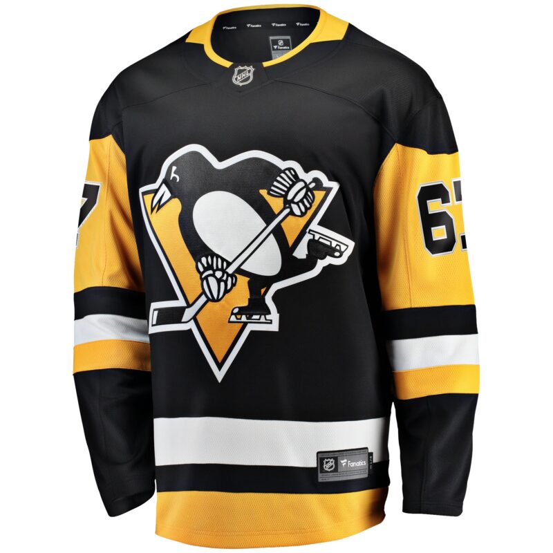 Rickard Rakell Pittsburgh Penguins Home Breakaway Player Jersey - Black - Image 2