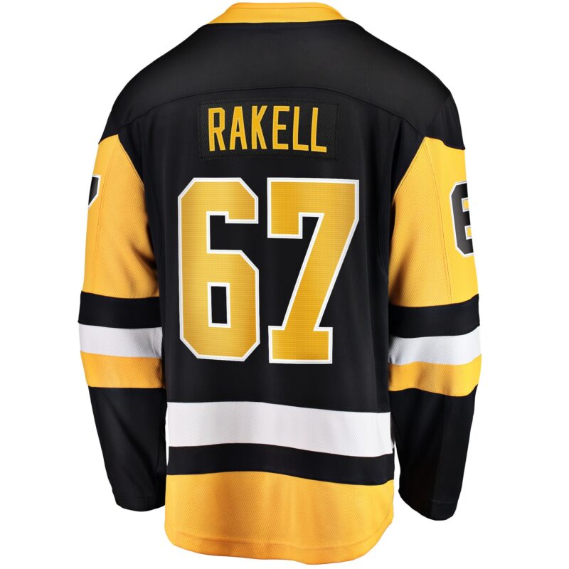 Rickard Rakell Pittsburgh Penguins Home Breakaway Player Jersey - Black - Image 3