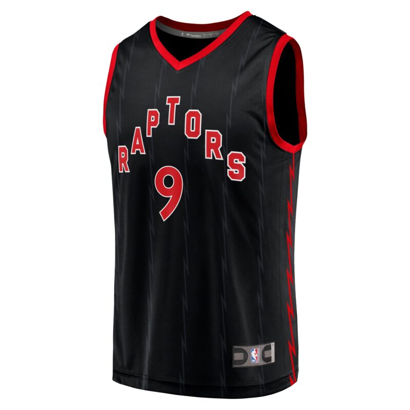 RJ Barrett Toronto Raptors Fast Break Player Jersey - Statement Edition - Black - Image 2
