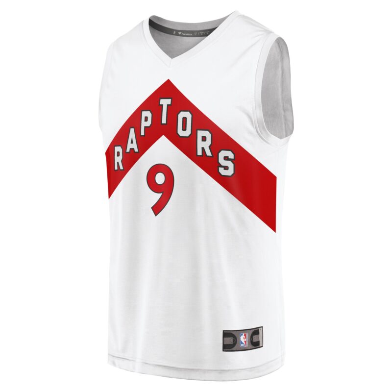 RJ Barrett Toronto Raptors Fast Break Player Jersey - Association Edition - White - Image 2