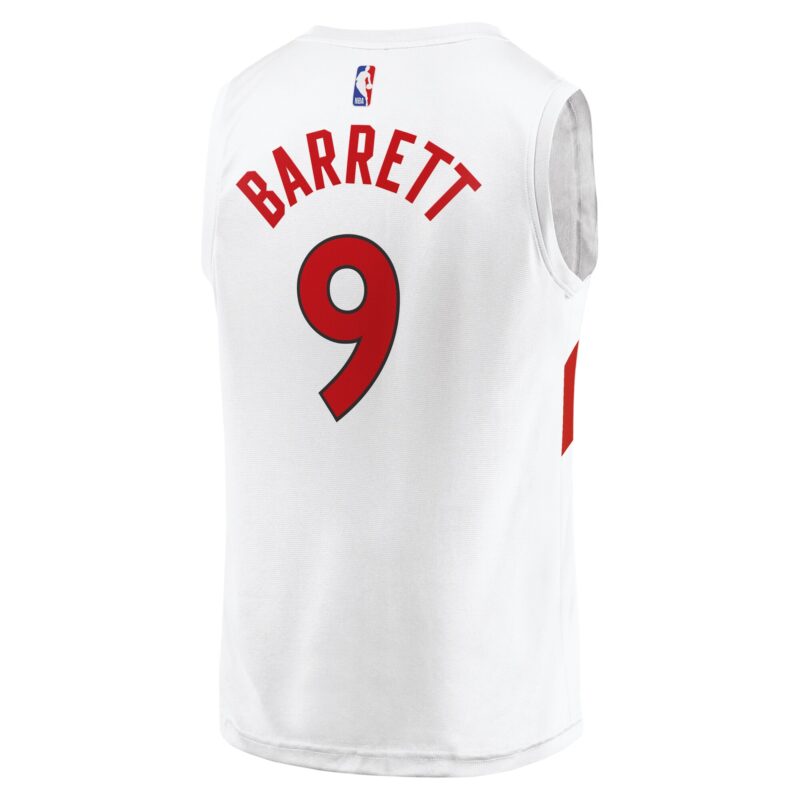 RJ Barrett Toronto Raptors Fast Break Player Jersey - Association Edition - White - Image 3
