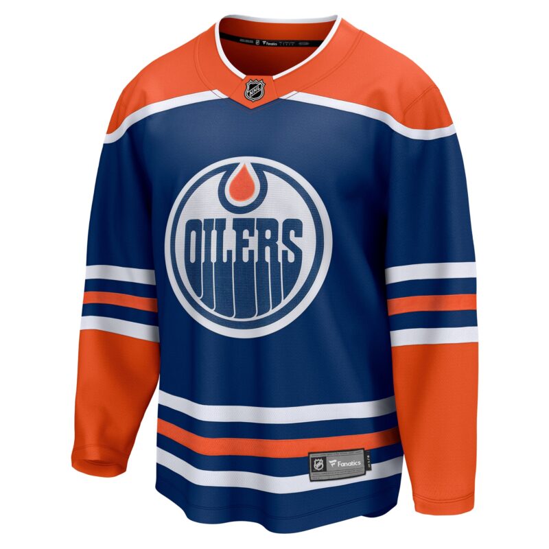 Edmonton Oilers Home Breakaway Blank Jersey - Royal - Image 2