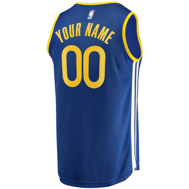 Golden State Warriors Fast Break Custom Jersey Royal - Icon Edition - Image 3