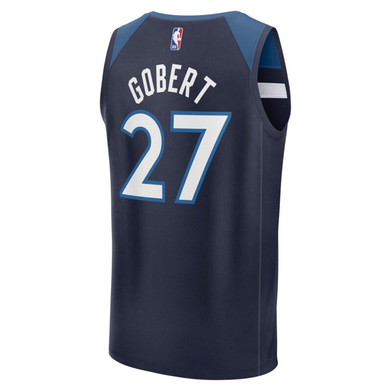 Rudy Gobert Minnesota Timberwolves Fast Break Player Jersey - Icon Edition - Navy - Image 3