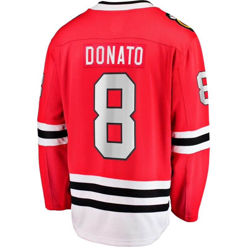 Ryan Donato Chicago Blackhawks Home Breakaway Jersey - Red - Image 3
