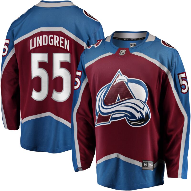 Ryan Lindgren Colorado Avalanche Home Breakaway Jersey - Burgundy