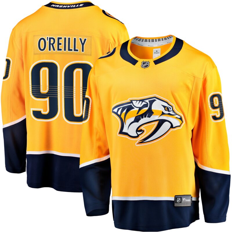 Ryan O'Reilly Nashville Predators Home Premier Breakaway Player Jersey - Gold