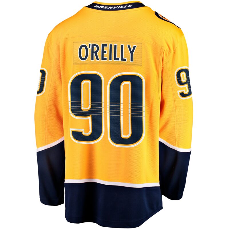 Ryan O'Reilly Nashville Predators Home Premier Breakaway Player Jersey - Gold - Image 3