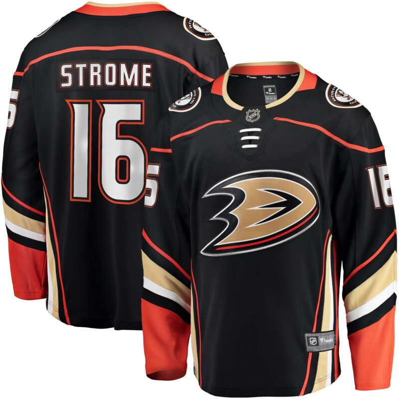 Ryan Strome Anaheim Ducks Home Breakaway Jersey - Black