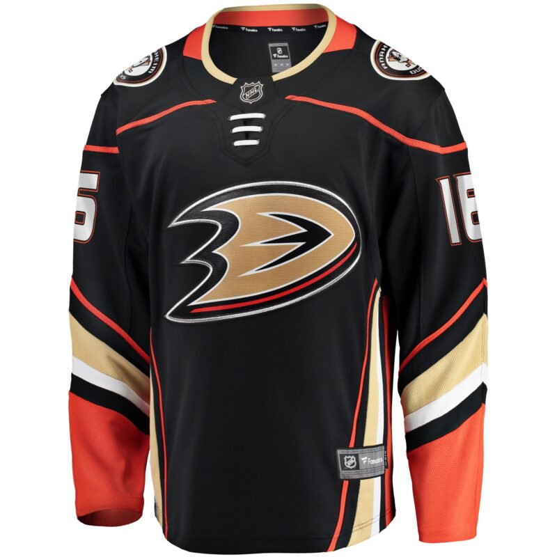 Ryan Strome Anaheim Ducks Home Breakaway Jersey - Black - Image 2