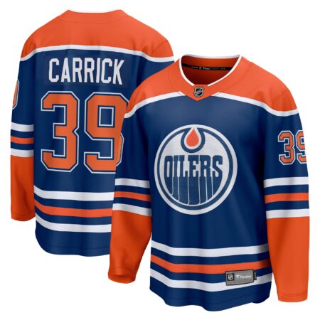Sam Carrick Edmonton Oilers Home Premier Breakaway Player Jersey - Royal