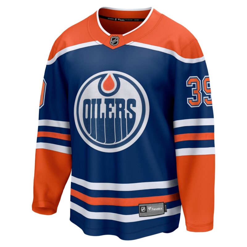 Sam Carrick Edmonton Oilers Home Premier Breakaway Player Jersey - Royal - Image 2