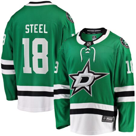 Sam Steel Dallas Stars Home Breakaway Jersey - Kelly Green