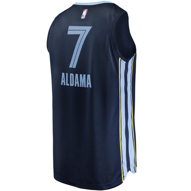 Santi Aldama Memphis Grizzlies Fast Break Jersey - Icon Edition - Navy - Image 3