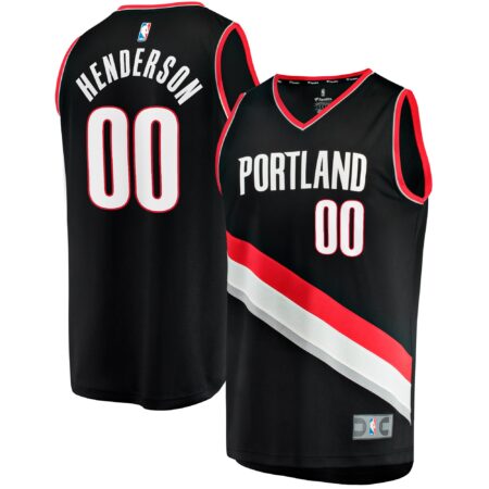 Scoot Henderson Portland Trail Blazers Fast Break Jersey - Icon Edition - Black