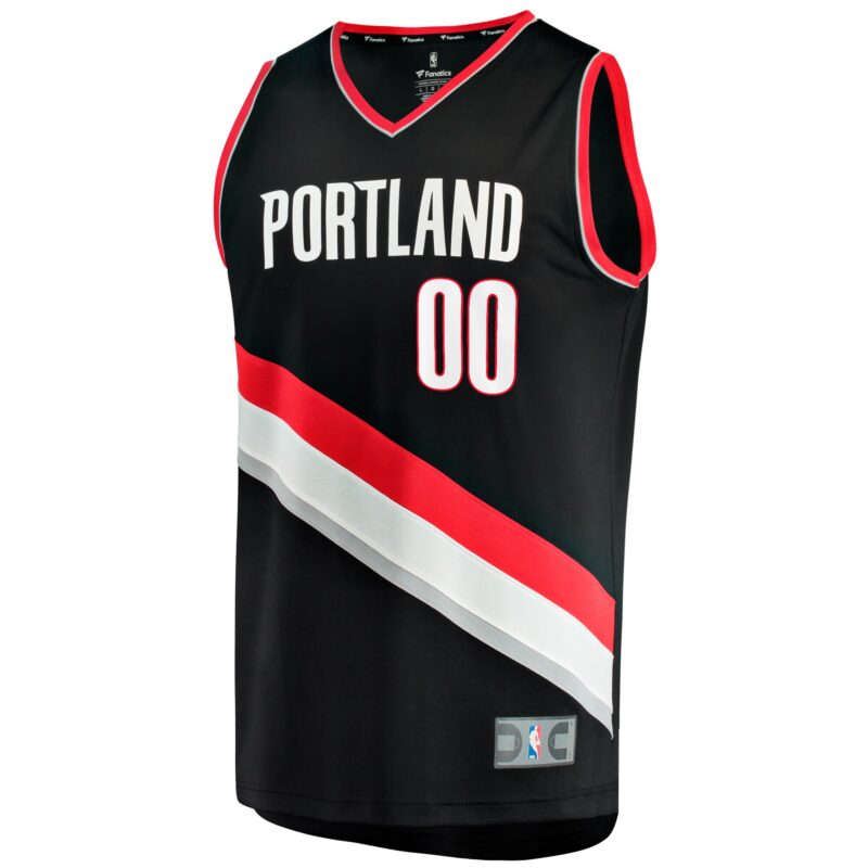 Scoot Henderson Portland Trail Blazers Fast Break Jersey - Icon Edition - Black - Image 2