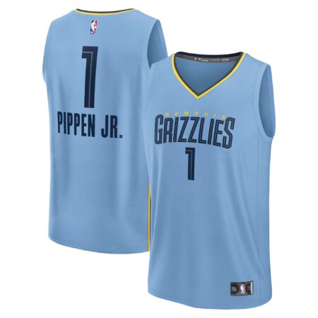 Scotty Pippen Jr. Memphis Grizzlies Fast Break Player Jersey - Statement Edition - Light Blue