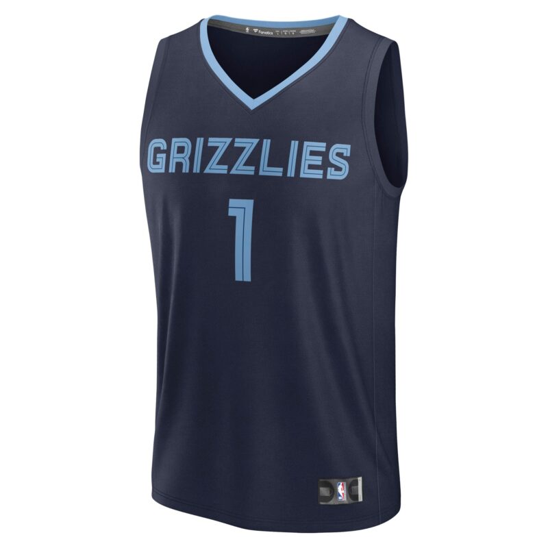 Scotty Pippen Jr. Memphis Grizzlies Fast Break Player Jersey - Icon Edition - Navy - Image 2