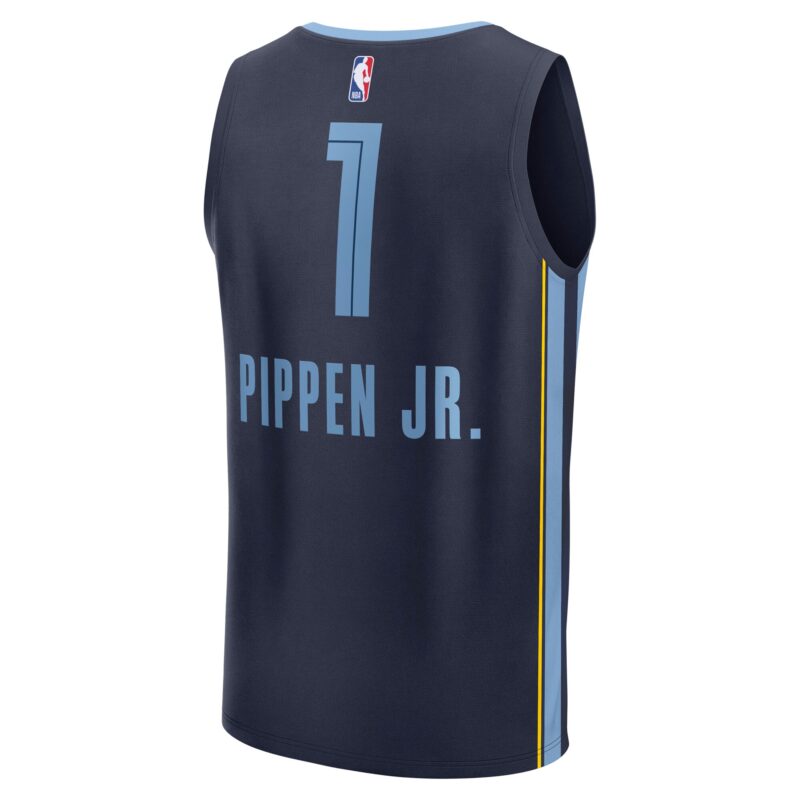 Scotty Pippen Jr. Memphis Grizzlies Fast Break Player Jersey - Icon Edition - Navy - Image 3