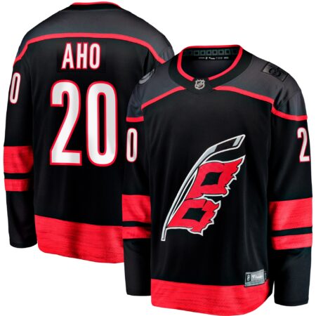 Sebastian Aho Carolina Hurricanes Home Breakaway Jersey - Black
