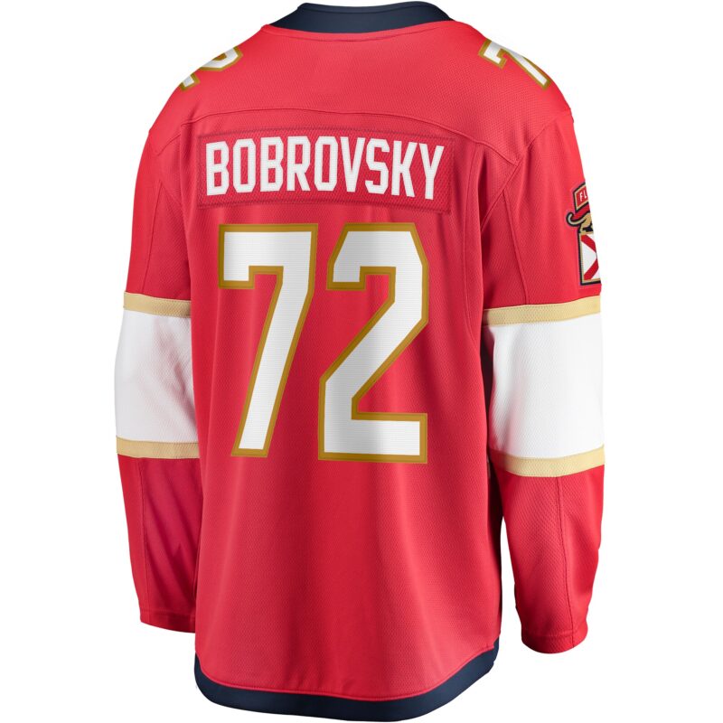 Sergei Bobrovsky Florida Panthers Breakaway Player Jersey - Red - Image 3