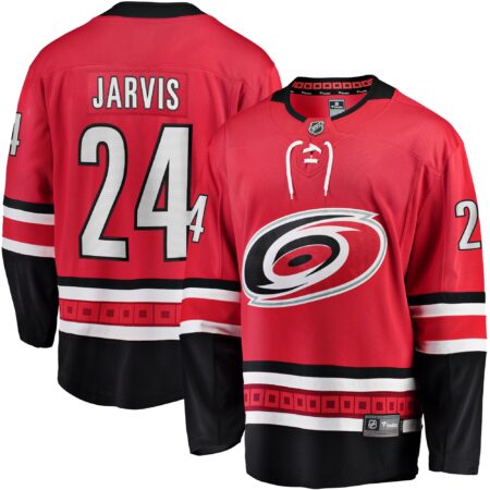Seth Jarvis Carolina Hurricanes Alternate Breakaway Player Jersey - Red
