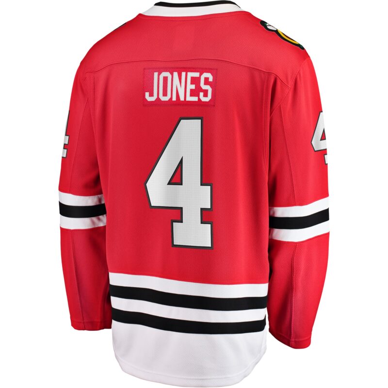 Seth Jones Chicago Blackhawks Home Breakaway Player Jersey - Red - Image 3