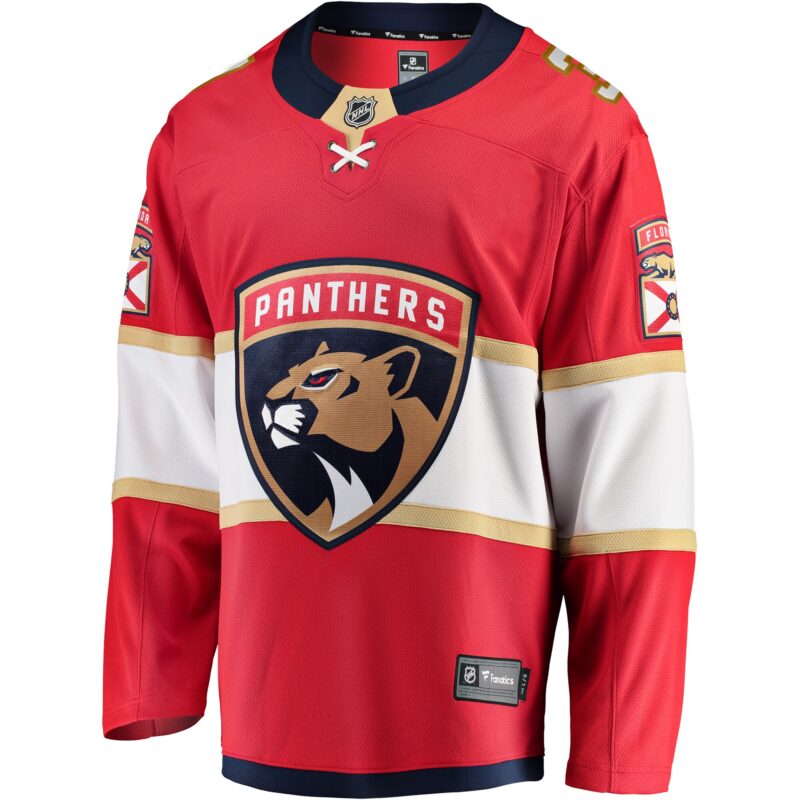 Seth Jones Florida Panthers Home Breakaway Jersey - Red - Image 2