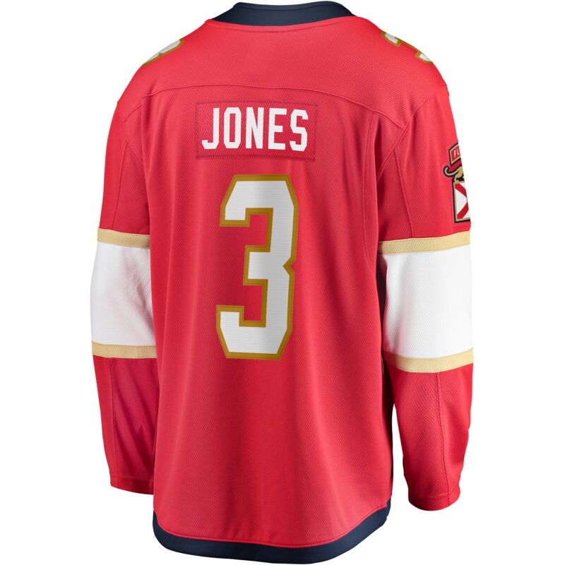 Seth Jones Florida Panthers Home Breakaway Jersey - Red - Image 3